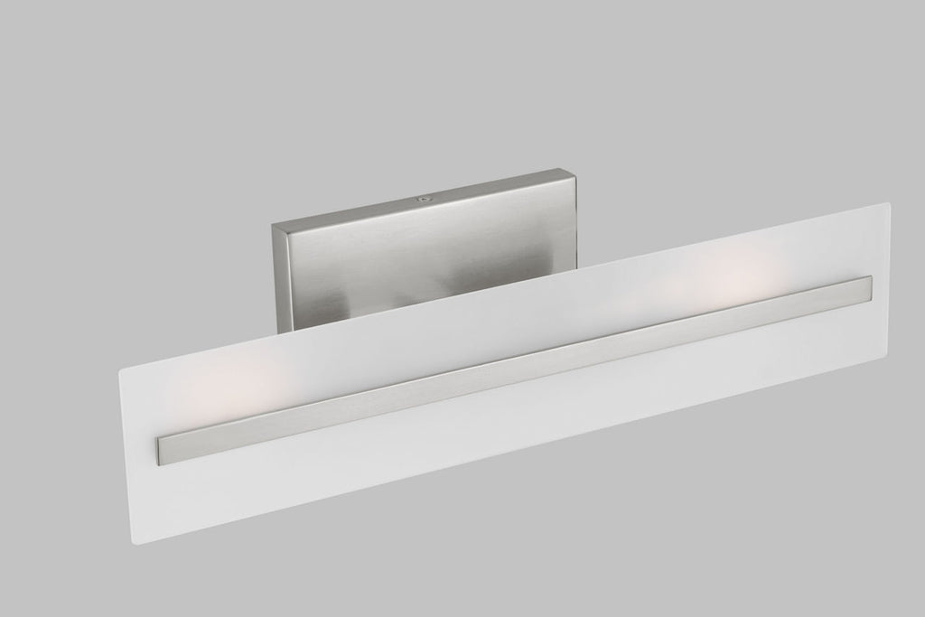 Dex Small Two Light Wall / Bath Brushed Nickel Bulbs Included