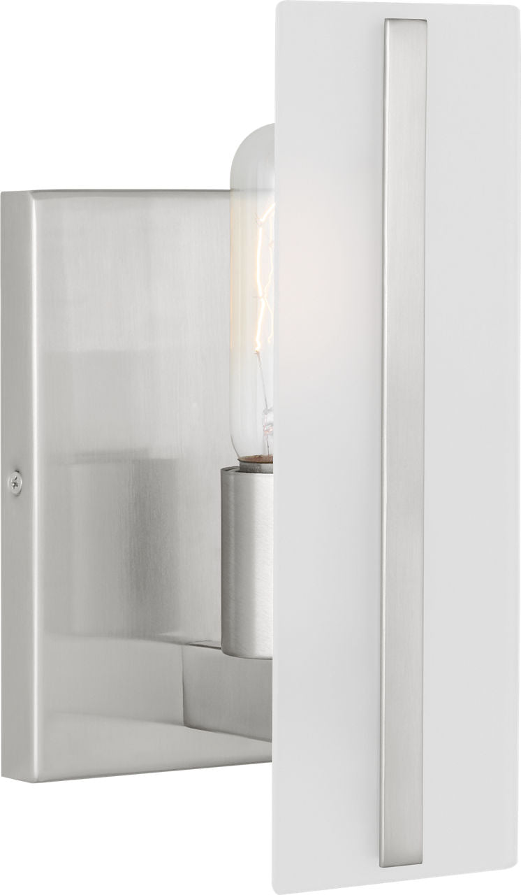 Dex One Light Wall / Bath Sconce Brushed Nickel Bulbs Included