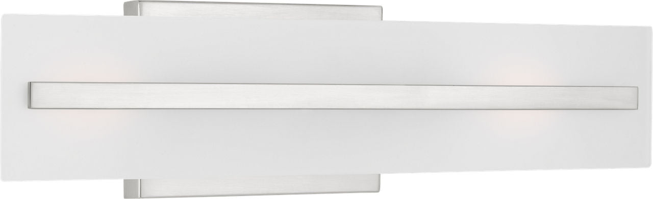 Dex Small Two Light Wall / Bath Brushed Nickel