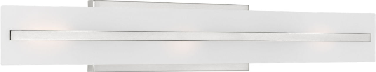 Dex Large Three Light Wall / Bath Brushed Nickel