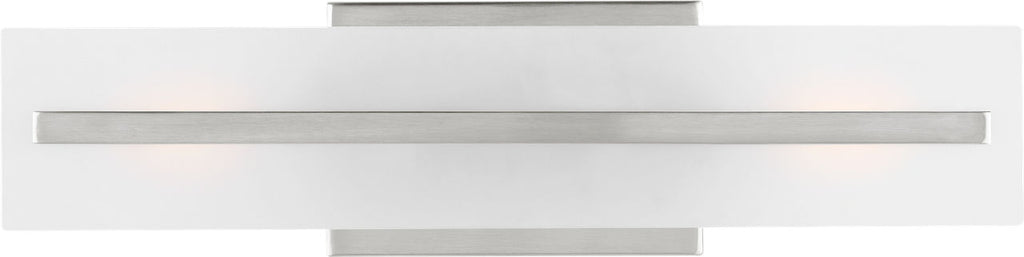 Dex Small Two Light Wall / Bath Brushed Nickel Bulbs Included
