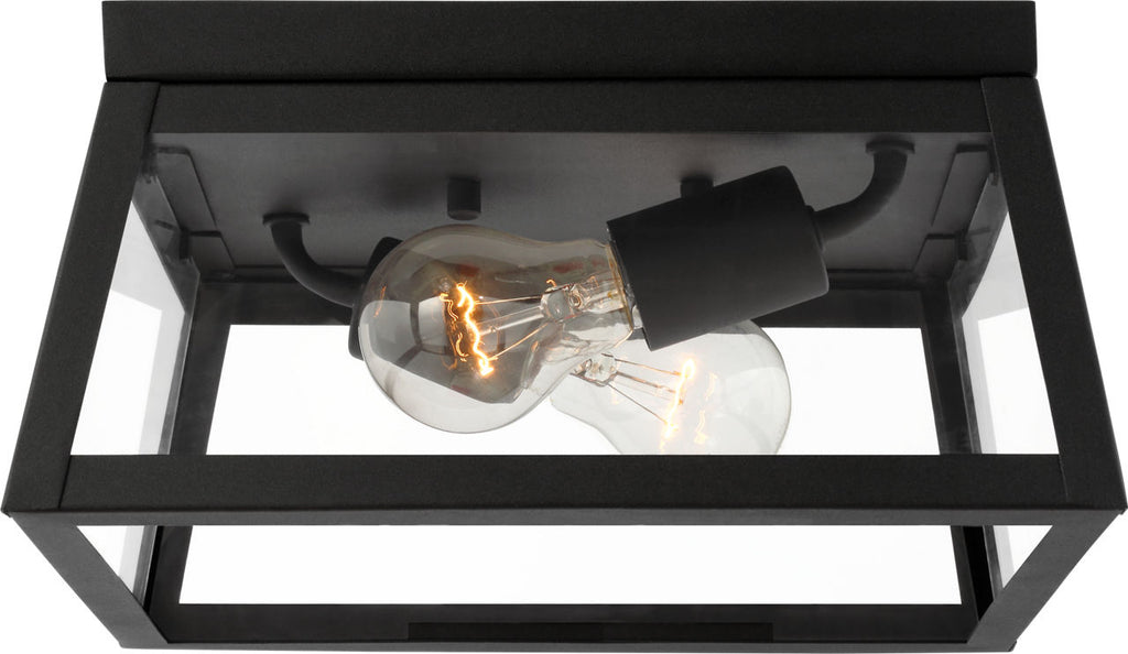 Founders Flush Mount | Antique Bronze Frosted Bulb
