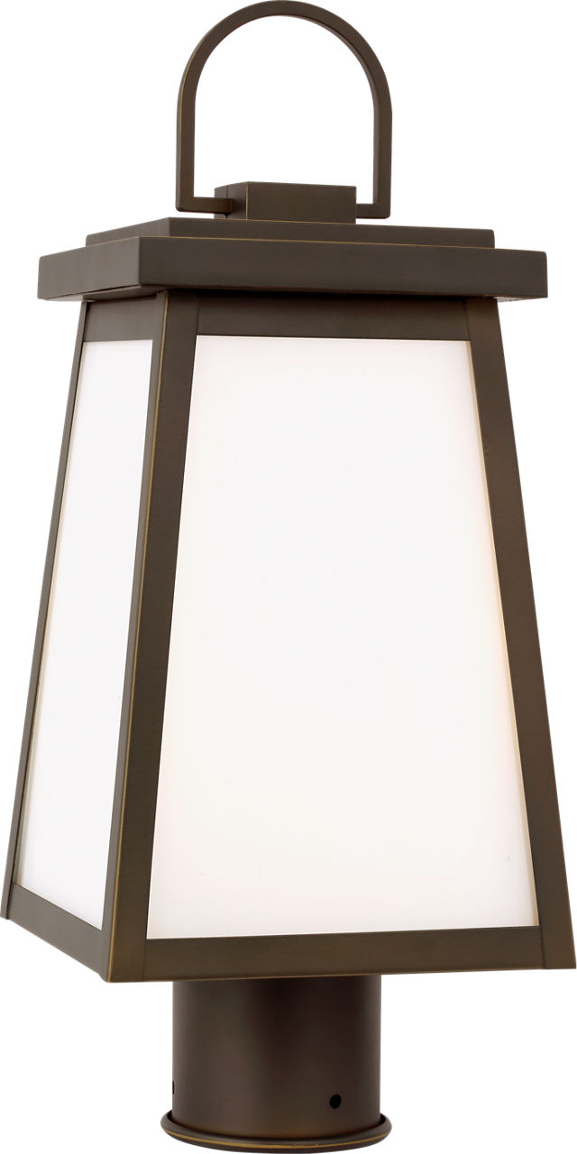 Founders Post Lantern | Antique Bronze Clear Bulb