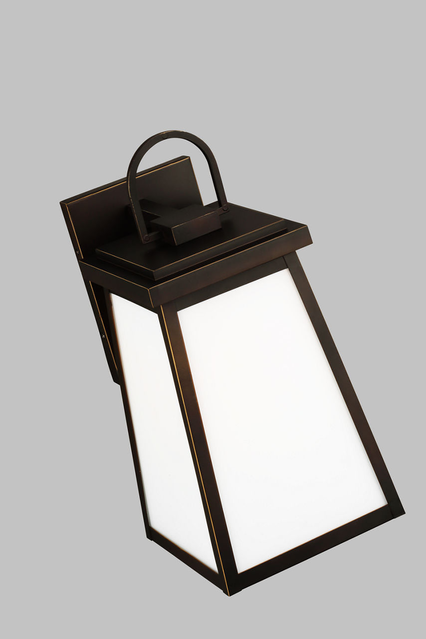 Founders Large Wall Lantern | Antique Bronze Clear Bulb