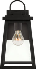 Founders Medium Wall Lantern | Black Clear Bulb