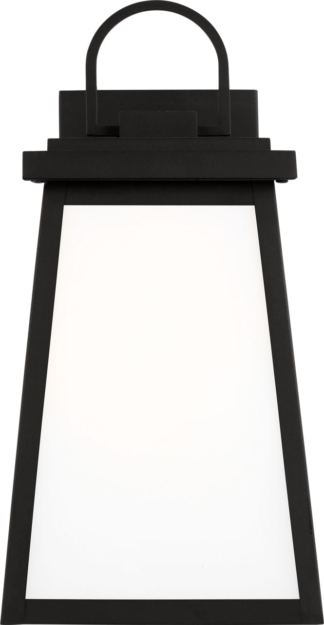 Founders Medium Wall Lantern | Black Frosted Bulb