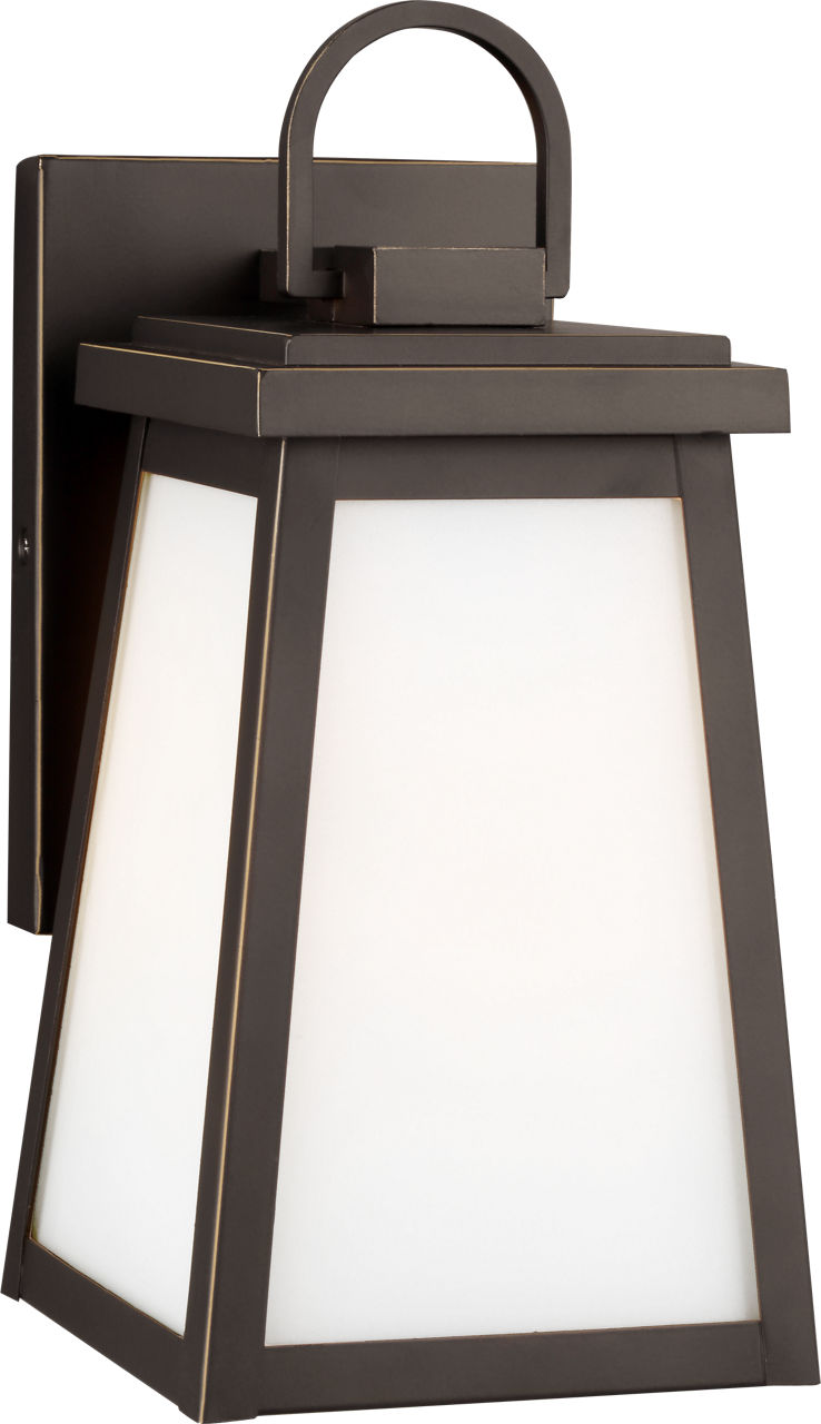 Founders Small Wall Lantern | Antique Bronze Clear Bulb