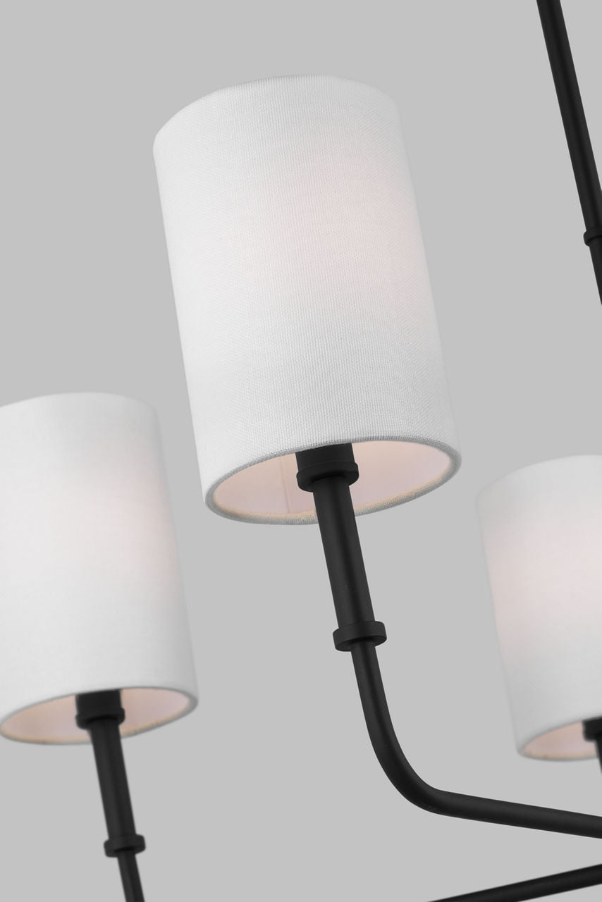 Foxdale 5-Light Chandelier | Midnight Black Bulbs Included