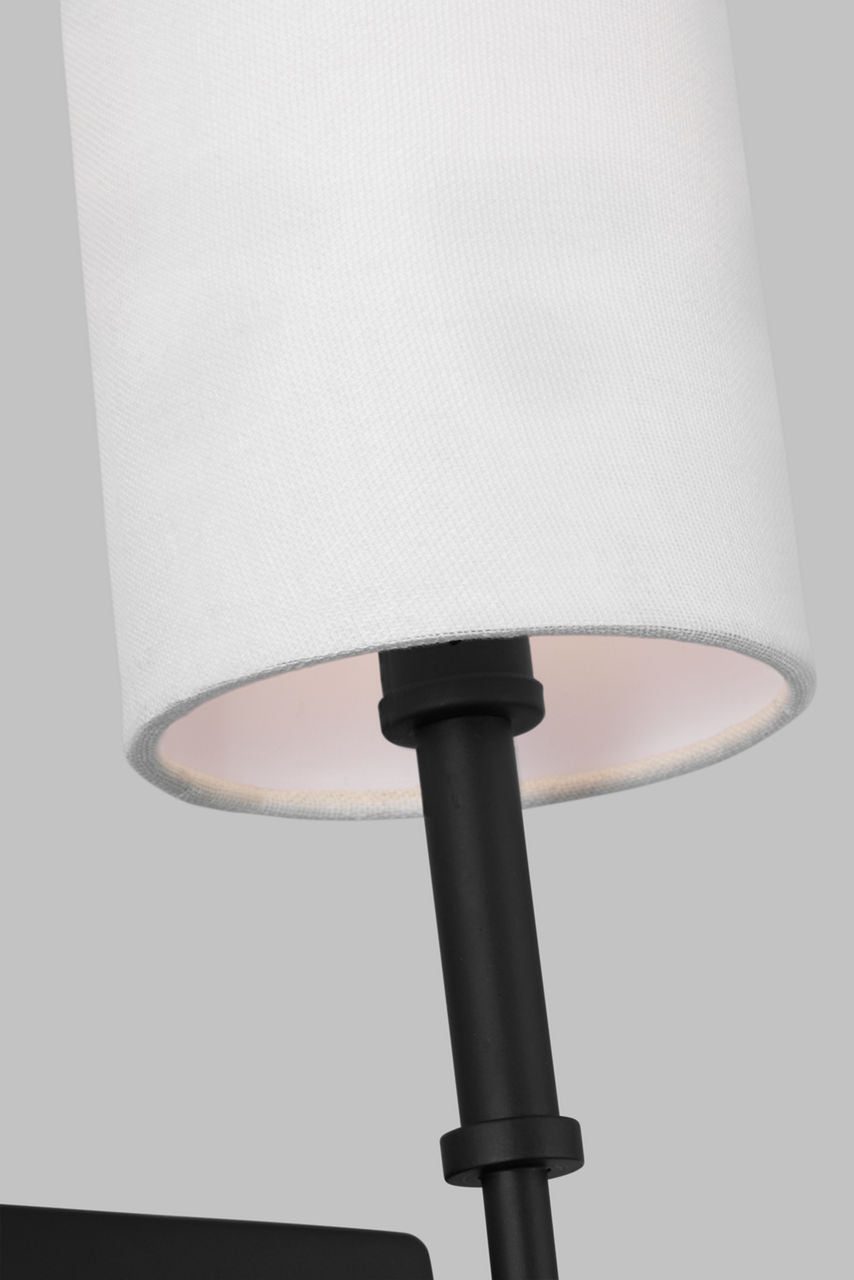 Foxdale 1-Light Sconce | Midnight Black Bulbs Included