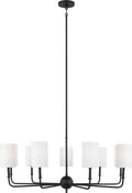 Foxdale 9-Light Chandelier | Satin Brass Bulbs Included
