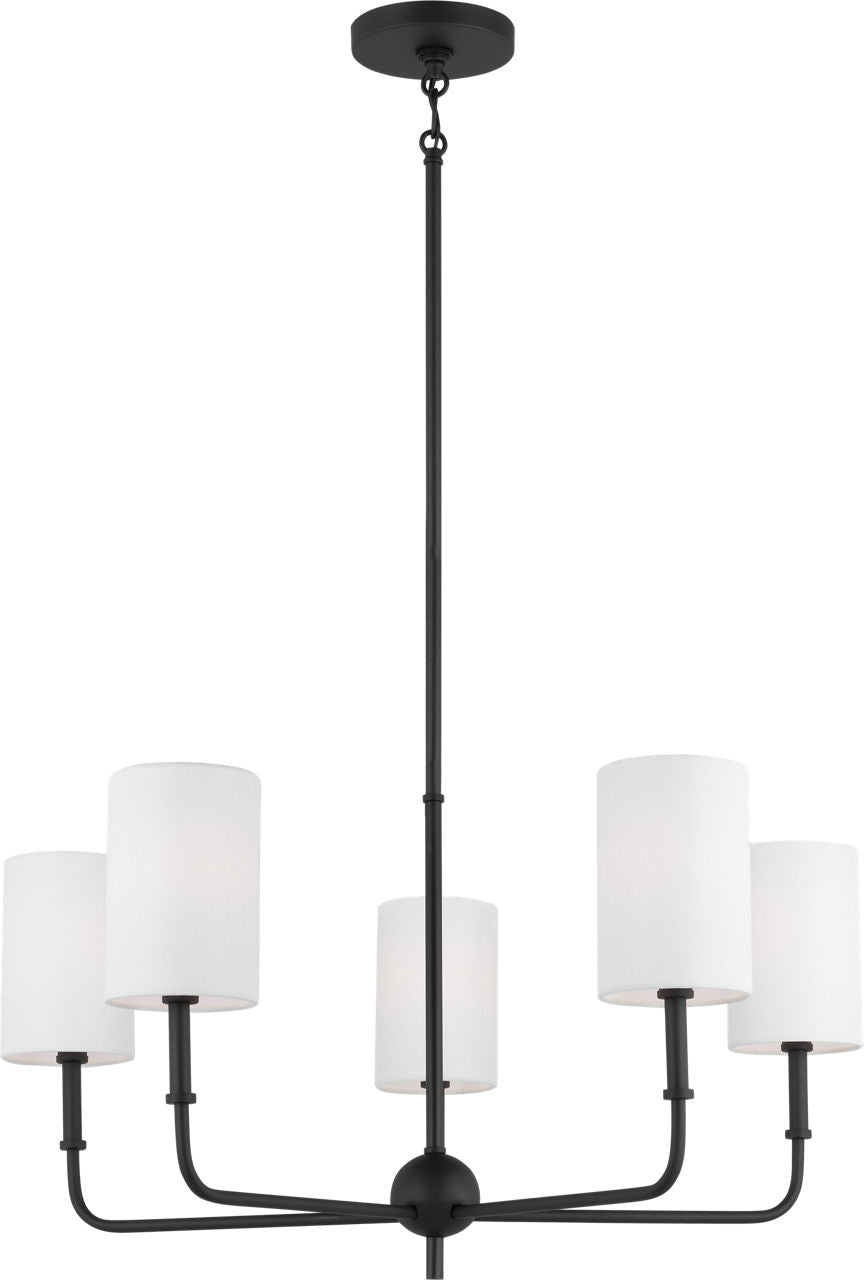 Foxdale 5-Light Chandelier | Midnight Black