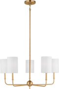 Foxdale 5-Light Chandelier | Satin Brass
