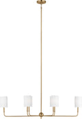 Foxdale Linear Chandelier | Satin Brass
