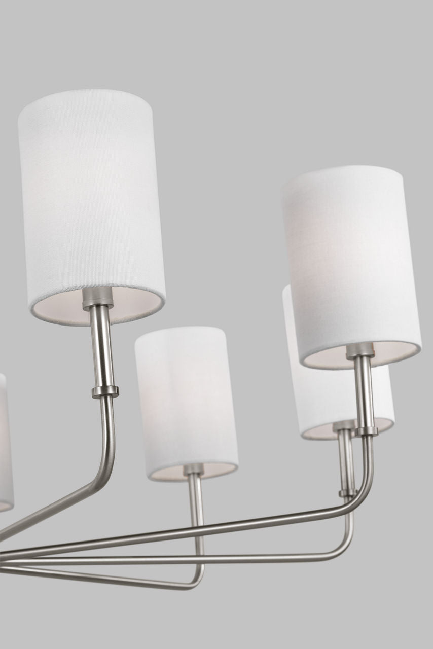 Foxdale 9-Light Chandelier | Midnight Black Bulbs Included