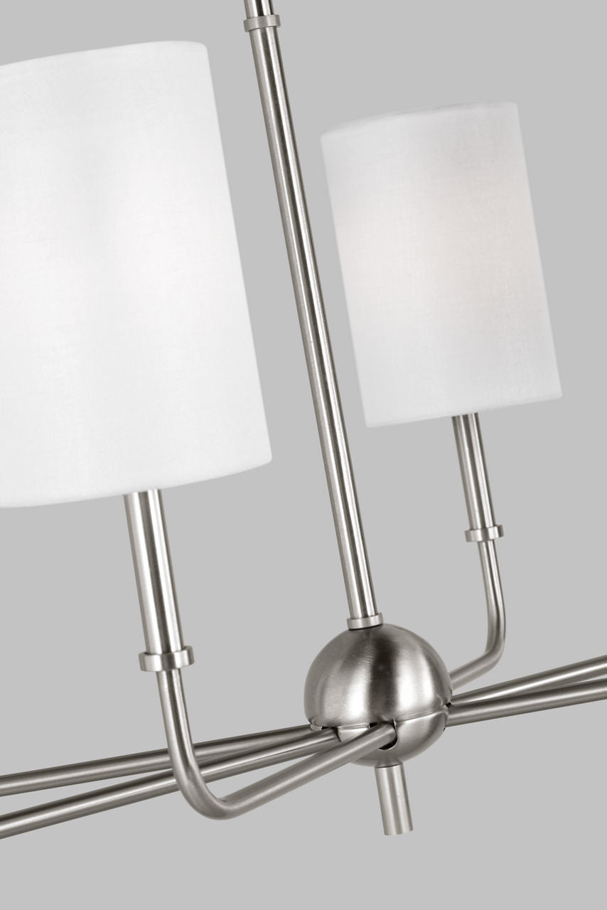 Foxdale Linear Chandelier | Brushed Nickel