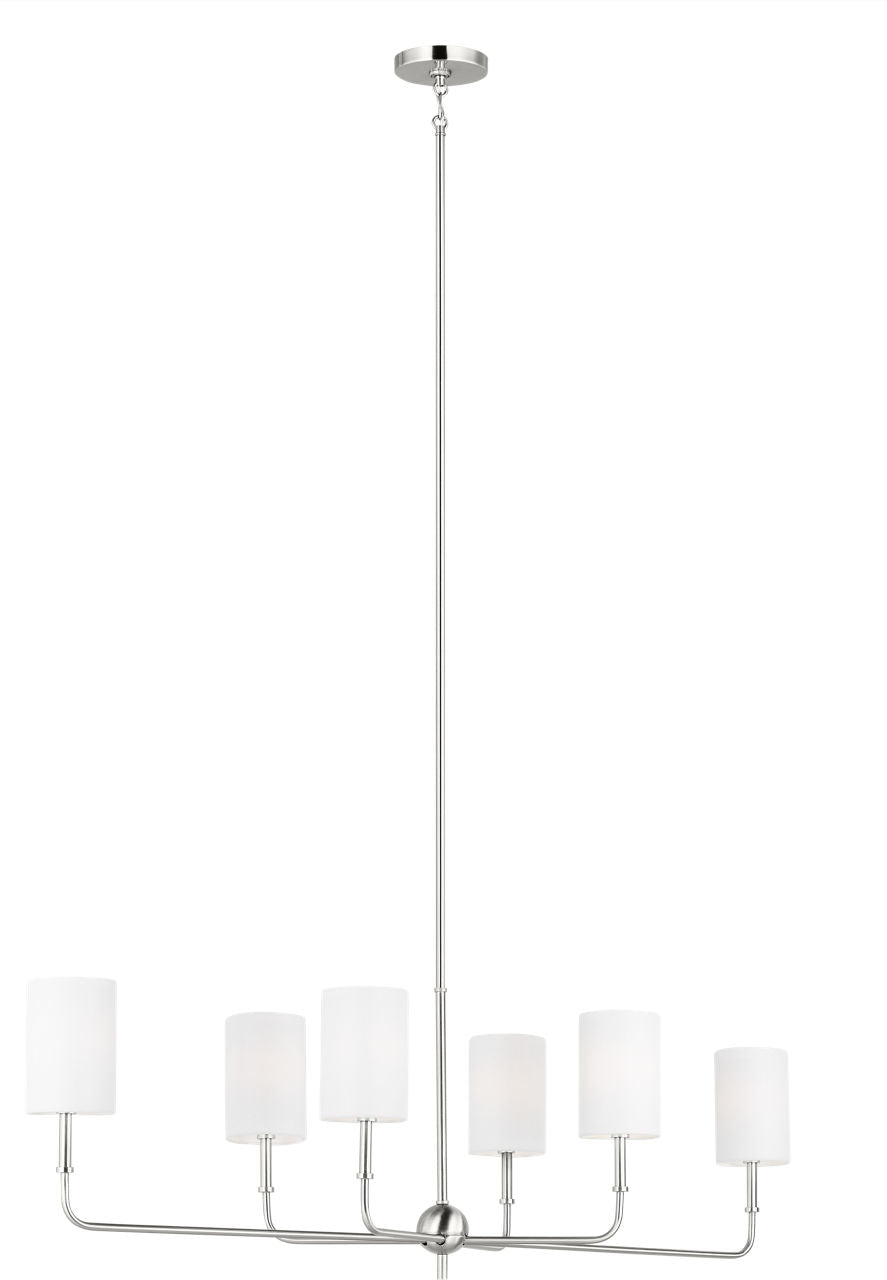 Foxdale Linear Chandelier | Brushed Nickel