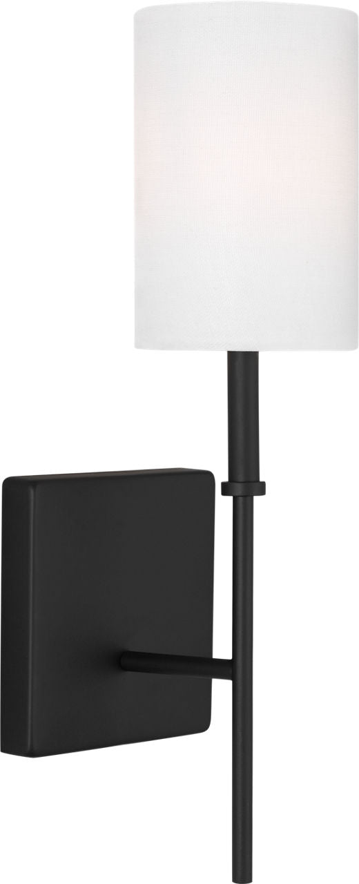 Foxdale 1-Light Sconce | Midnight Black Bulbs Included