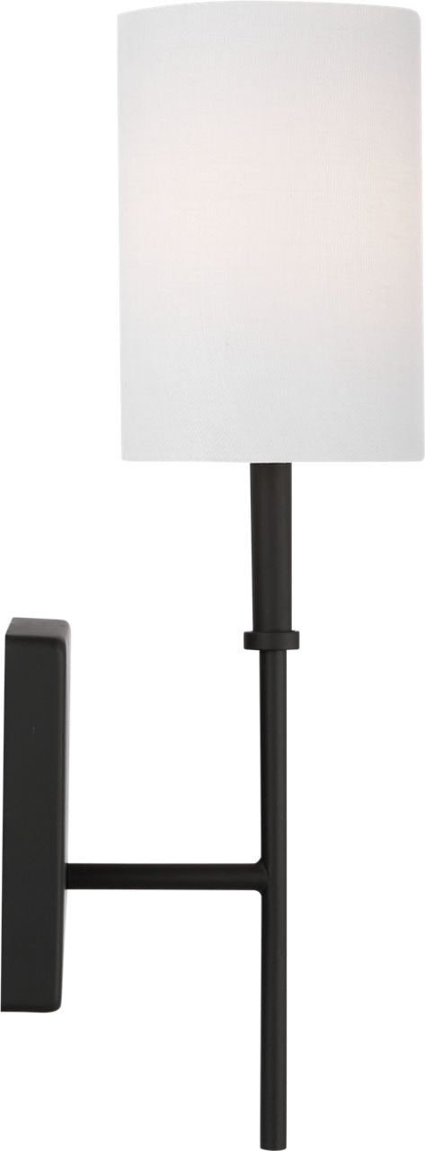 Foxdale 1-Light Sconce | Midnight Black Bulbs Included