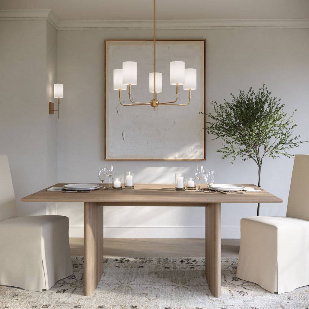 Foxdale 1-Light Sconce | Satin Brass