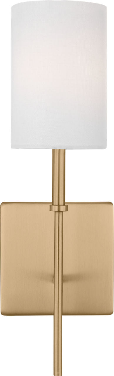 Foxdale 1-Light Sconce | Satin Brass Bulbs Included