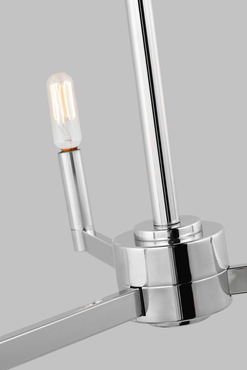 Fullton 3-Light Chandelier | Chrome | No Shade Bulb(s) Not Included
