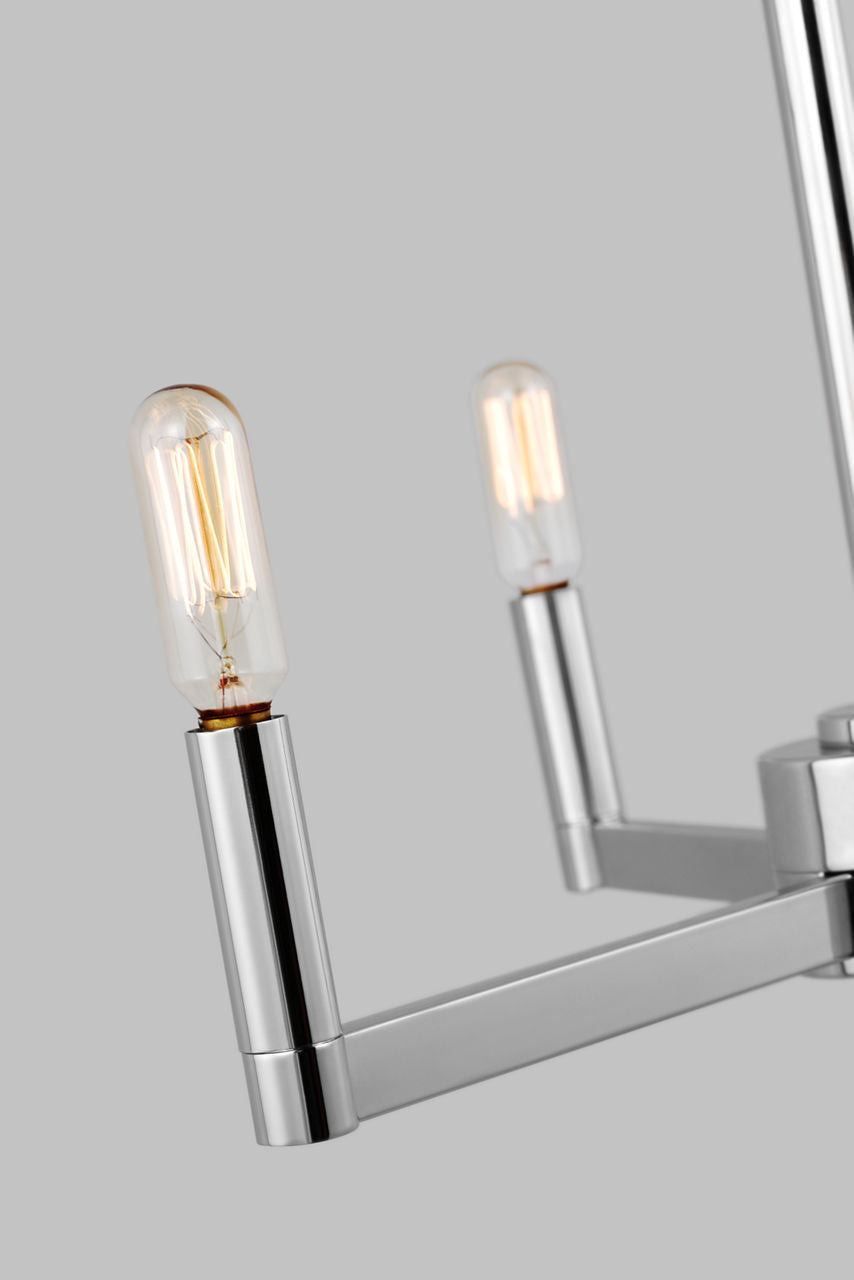 Fullton 3-Light Chandelier | Chrome | No Shade Bulb(s) Not Included