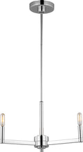 Fullton 3-Light Chandelier | Chrome | No Shade Bulb(s) Included