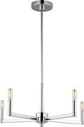 Fullton 5-Light Chandelier | Chrome | No Shade Bulb(s) Included