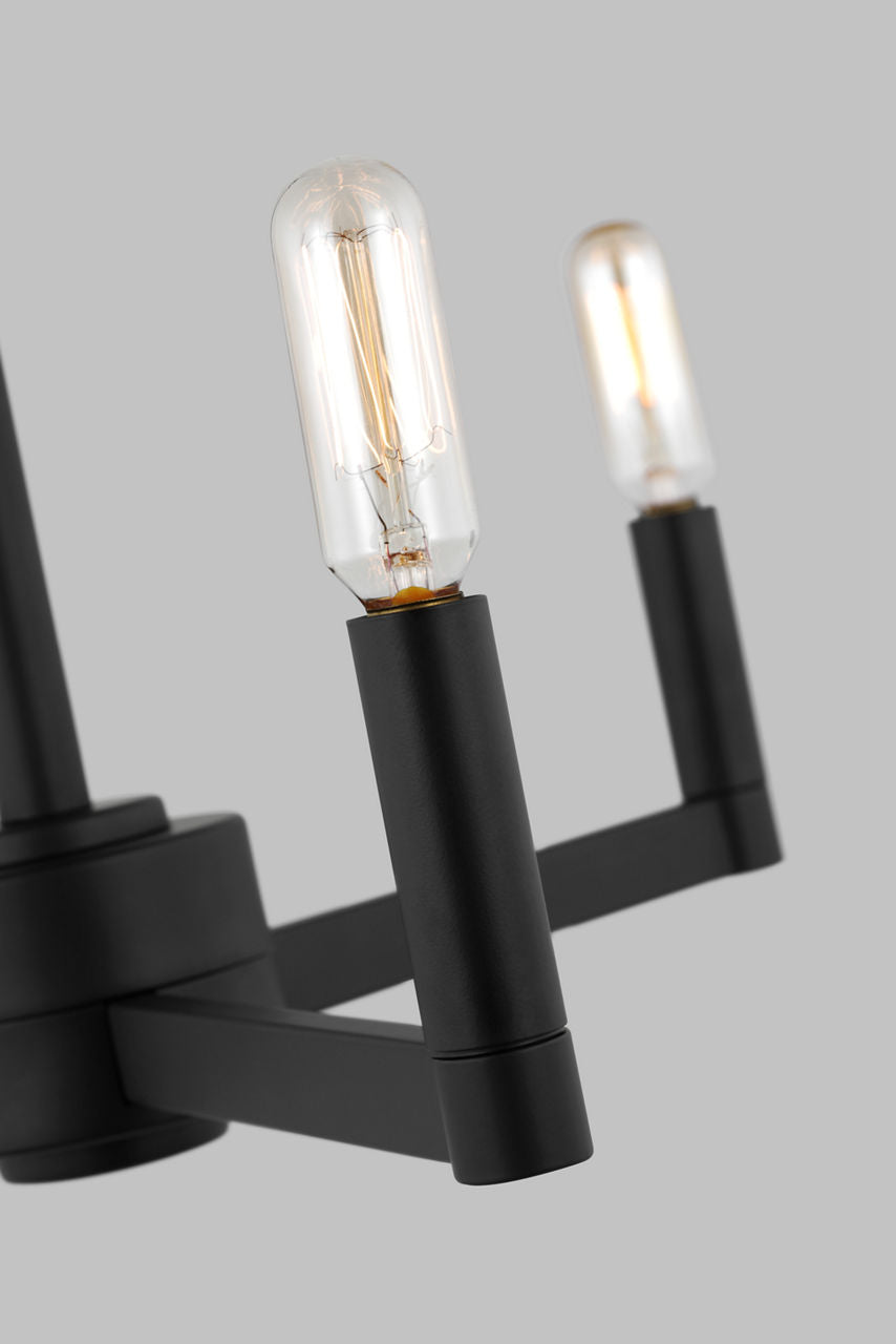 Fullton 3-Light Chandelier | Midnight Black | No Shade Bulb(s) Not Included