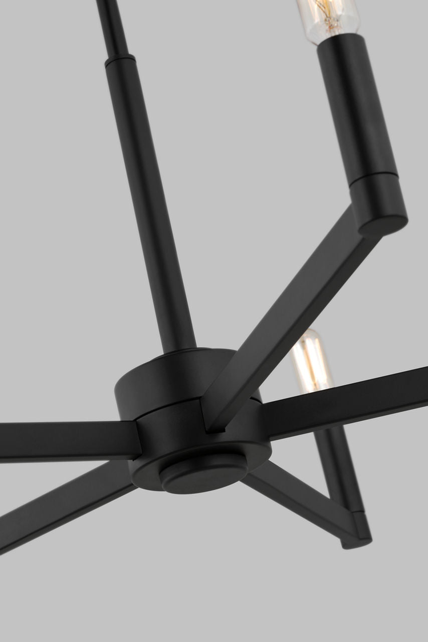 Fullton 5-Light Chandelier | Midnight Black | No Shade Bulb(s) Not Included
