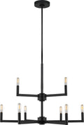 Fullton 9-Light Chandelier | Midnight Black | No Shade Bulb(s) Not Included