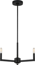 Fullton 3-Light Chandelier | Midnight Black | No Shade Bulb(s) Included