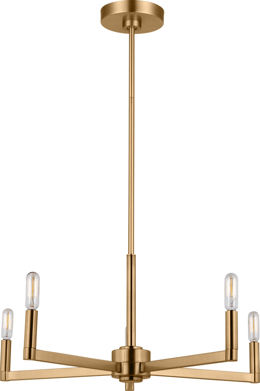 Fullton 5-Light Chandelier | Midnight Black | No Shade Bulb(s) Included