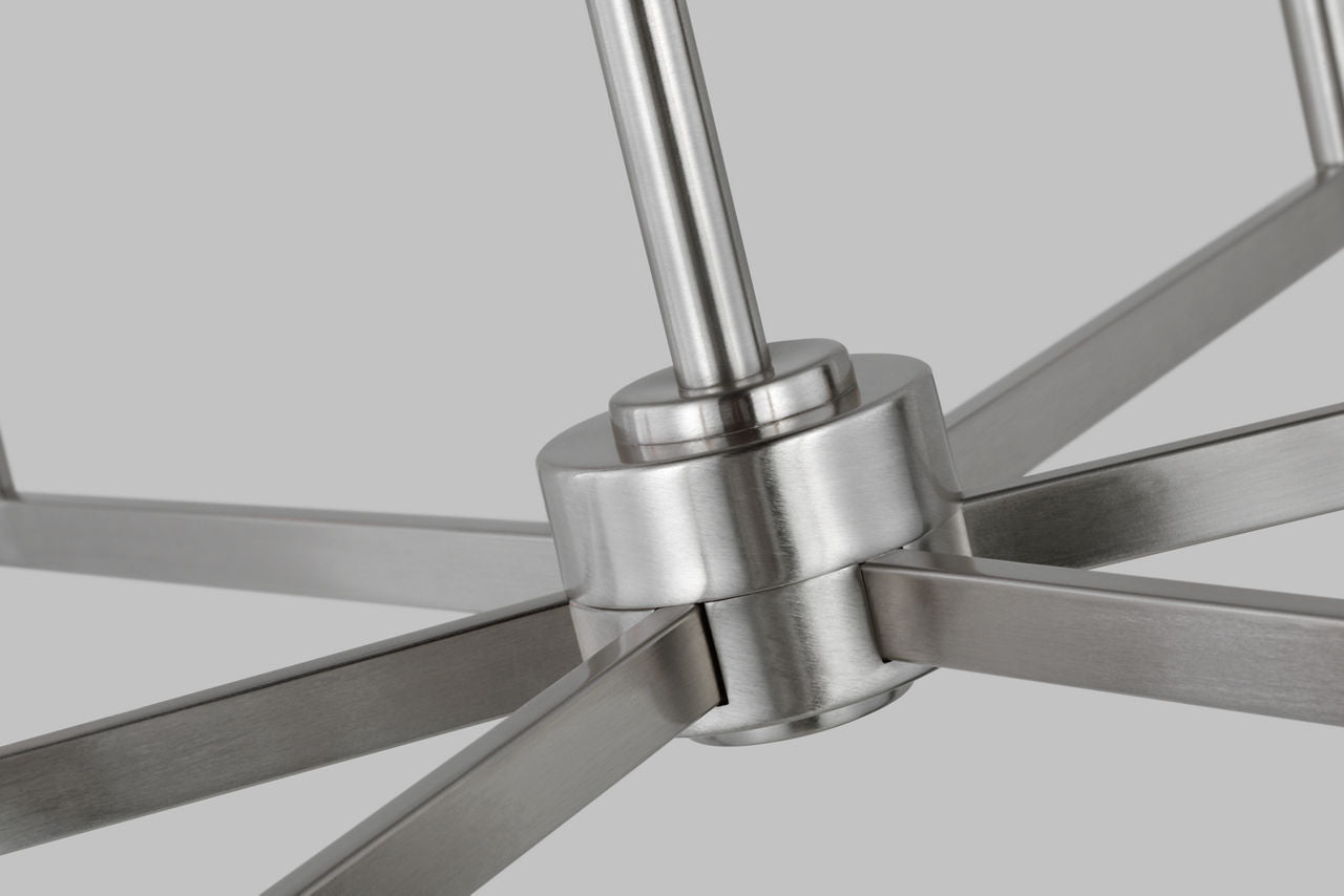 Fullton 9-Light Chandelier | Brushed Nickel | No Shade Bulb(s) Not Included