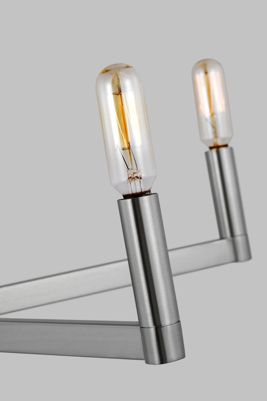 Fullton 5-Light Chandelier | Brushed Nickel | No Shade Bulb(s) Not Included