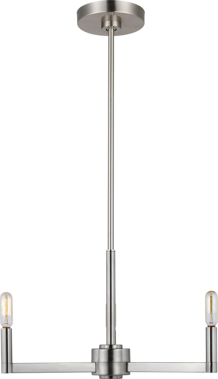 Fullton 3-Light Chandelier | Brushed Nickel | No Shade Bulb(s) Included