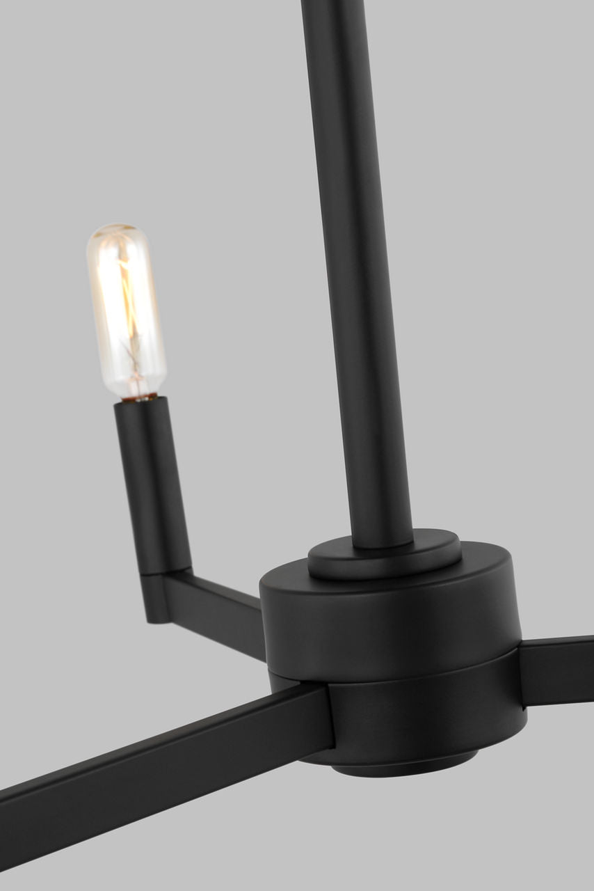 Fullton Semi Flush Mount | Midnight Black | No Shade Bulb(s) Not Included