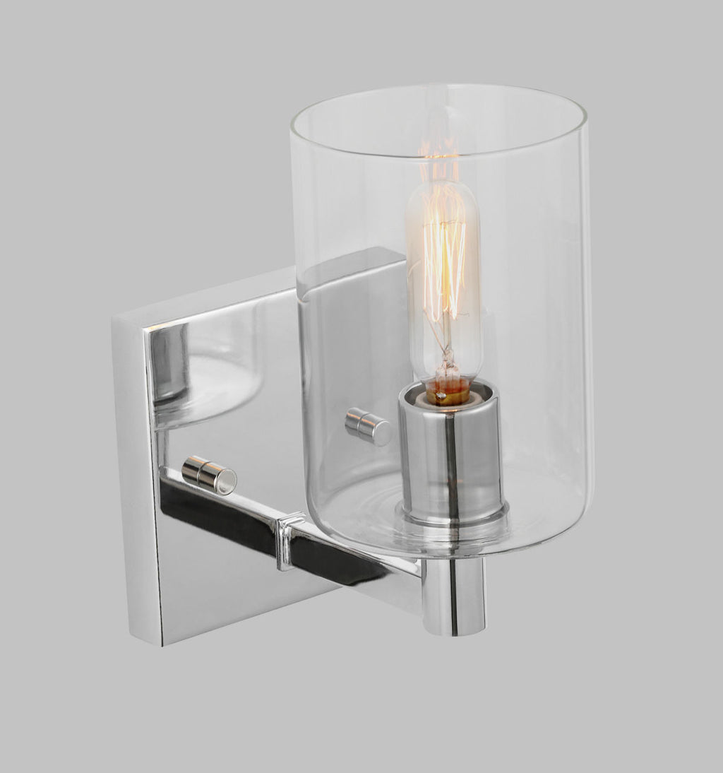 Fullton One Light Wall / Bath Sconce Chrome Bulbs Included