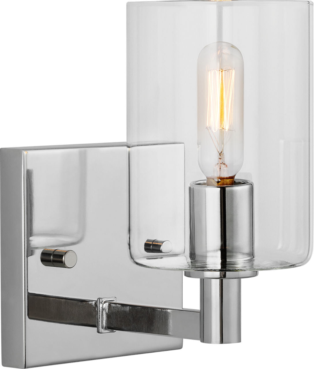 Fullton One Light Wall / Bath Sconce Chrome Bulbs Included