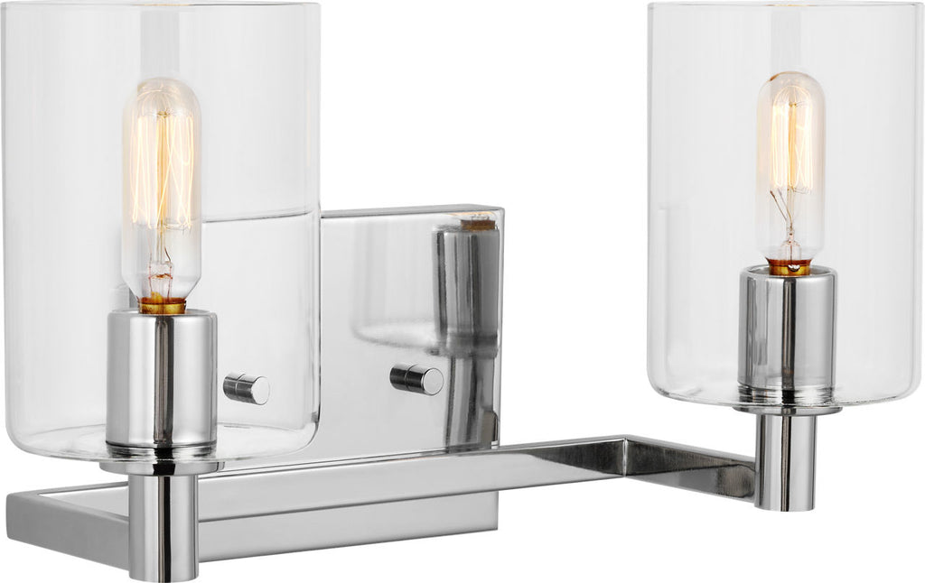 Fullton Two Light Wall / Bath Chrome Bulbs Included