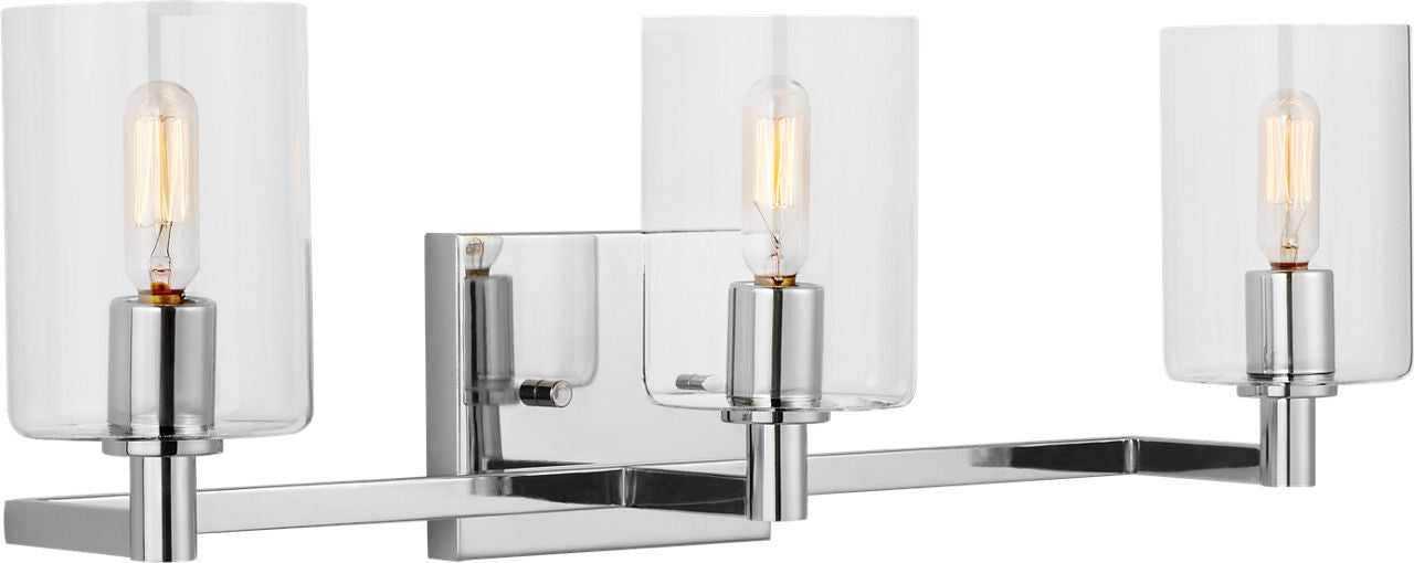 Fullton Three Light Wall / Bath Satin Brass Bulbs Included