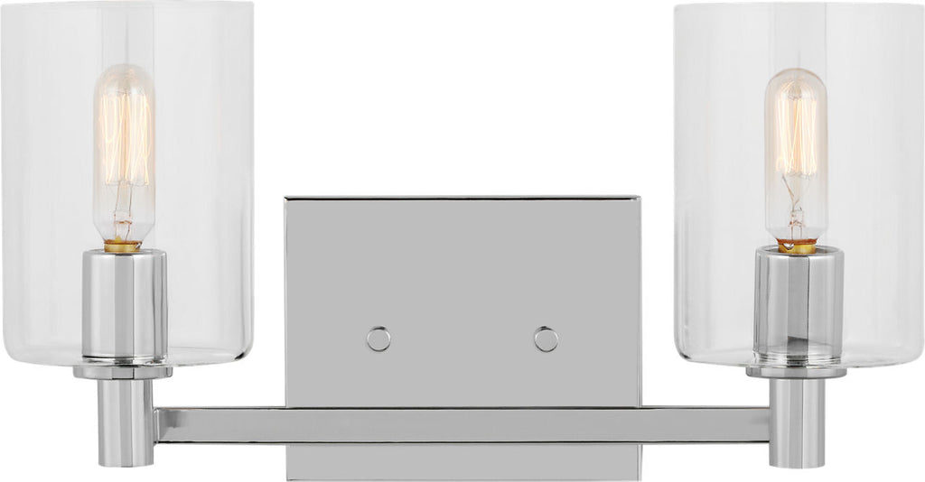 Fullton Two Light Wall / Bath Chrome Bulbs Included