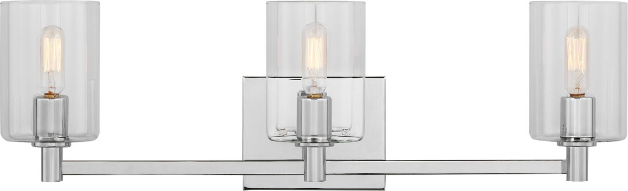 Fullton Three Light Wall / Bath Satin Brass Bulbs Included