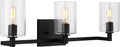 Fullton Three Light Wall / Bath Midnight Black
