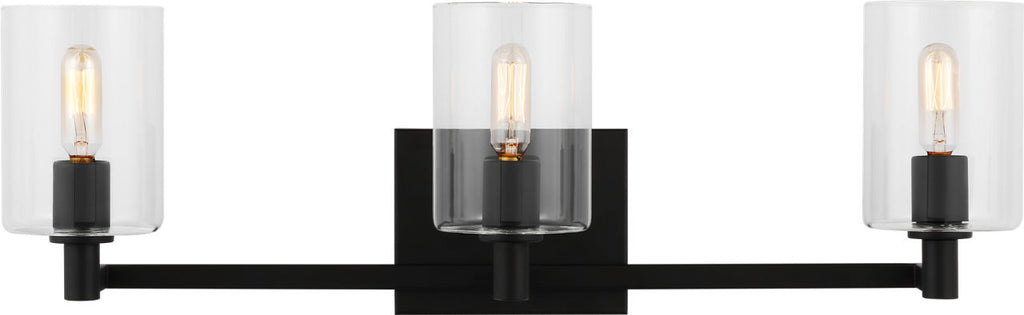 Fullton Three Light Wall / Bath Midnight Black