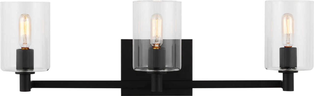 Fullton Three Light Wall / Bath Midnight Black