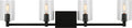 Fullton Four Light Wall / Bath Midnight Black