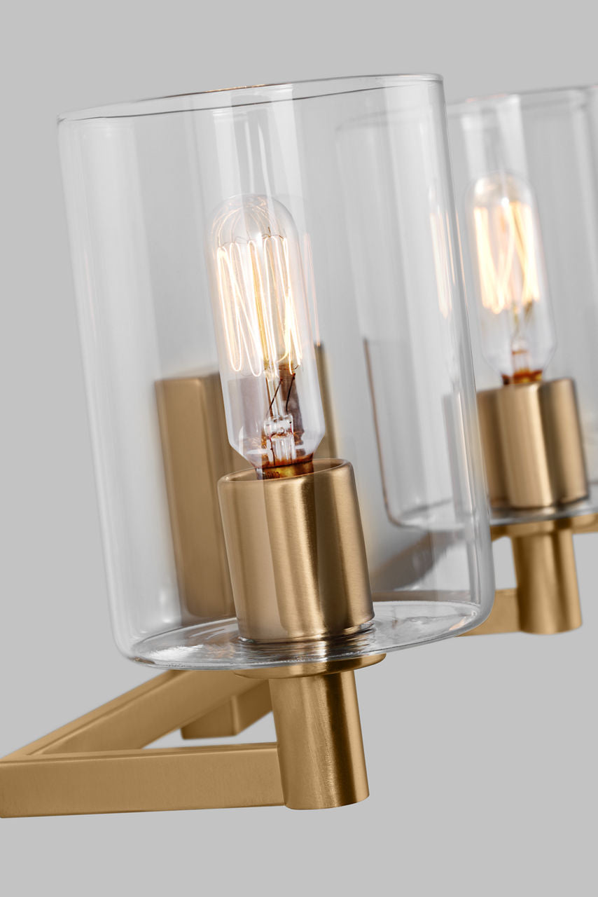 Fullton Three Light Wall / Bath Satin Brass