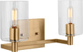 Fullton Two Light Wall / Bath Satin Brass Bulbs Included