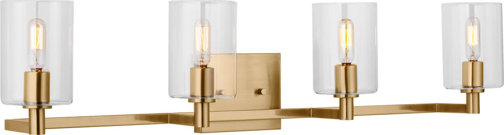 Fullton Four Light Wall / Bath Satin Brass